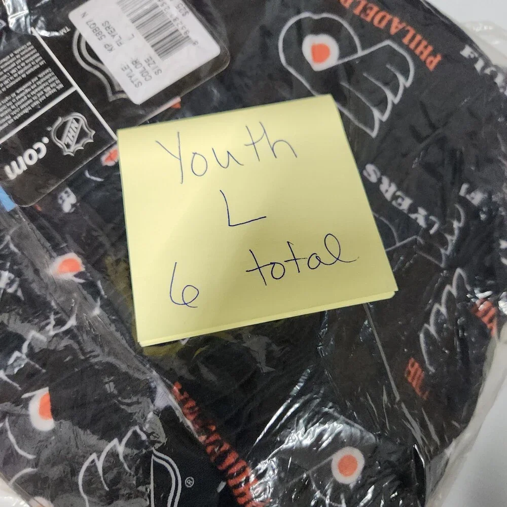 Nhl Philadelphia Flyers Youth Sleep Pants L Flame Resistant Pajamas Lg 135